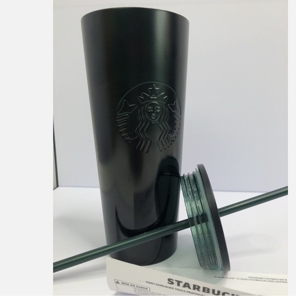 NWT Starbucks Green/Black Ombré Stainless Steel 24oz Cold Tumbler - Picture 6 of 7